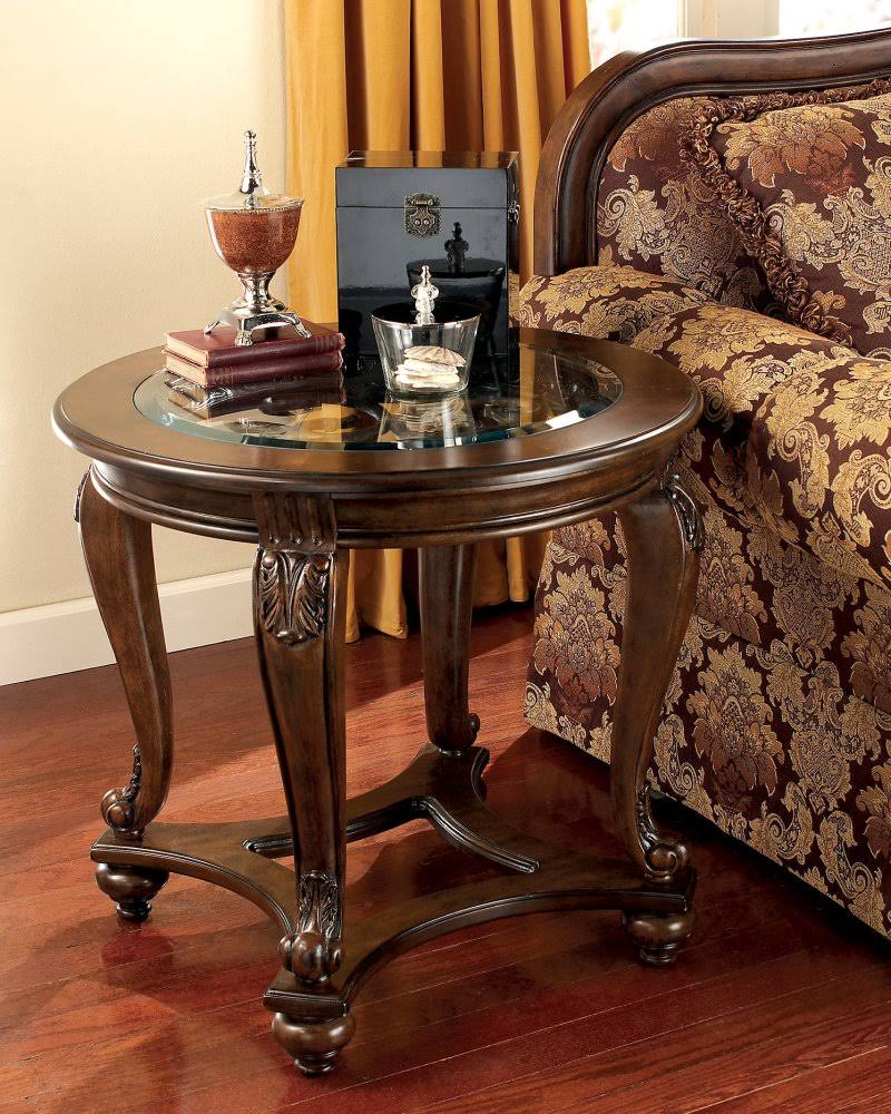 Signature Design by Ashley Norcastle End Table - Dark Brown