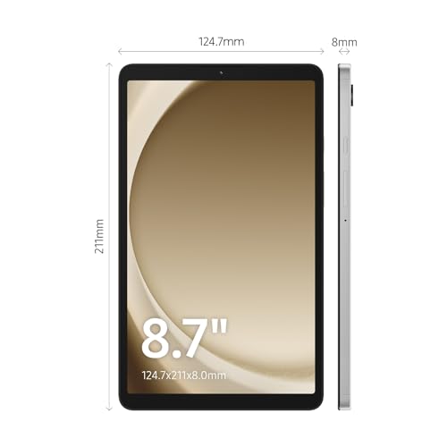 SAMSUNG Galaxy Tab A9 8.7" SM-X115 64GB 4GB Factory Unlocked WiFi + LTE Cellular Tablet - International Version (Silver)