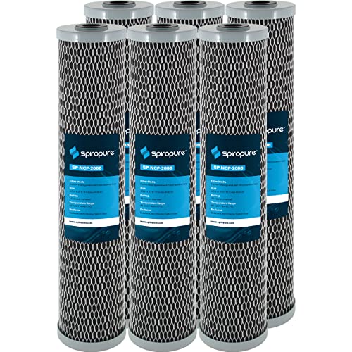 SpiroPure SP-NCP Series 10 Micron Carbon Wrap Filters