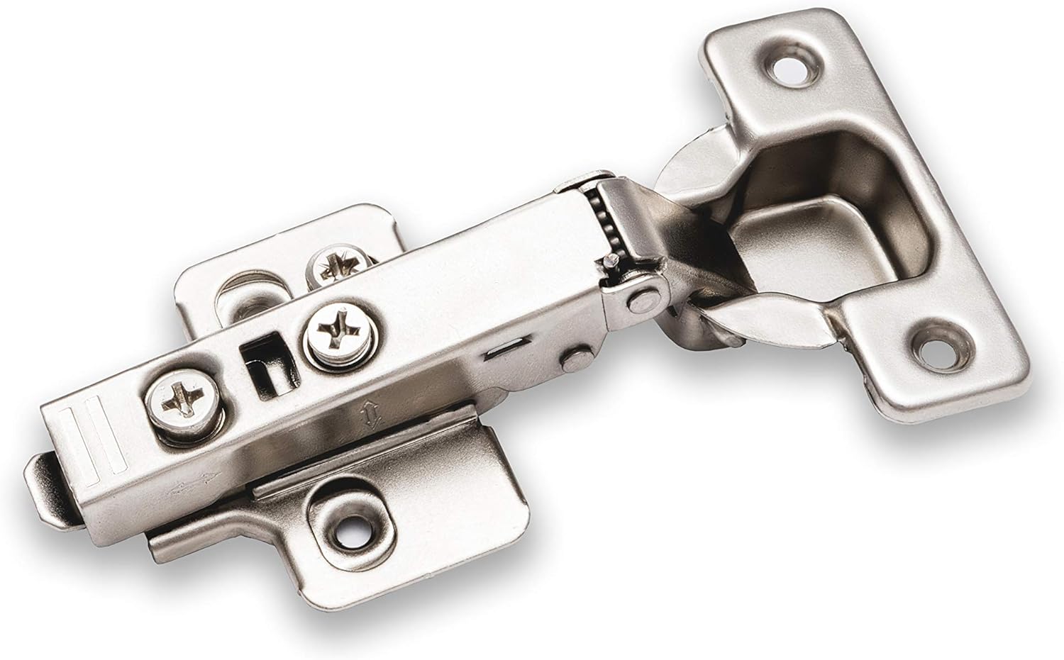 Berta (25 Pieces) Full Overlay Frameless Soft Closing European Hinges, 110 Degree 3D Adjustable Clip On Concealed Kitchen Cabinet Door Hinges with Screws