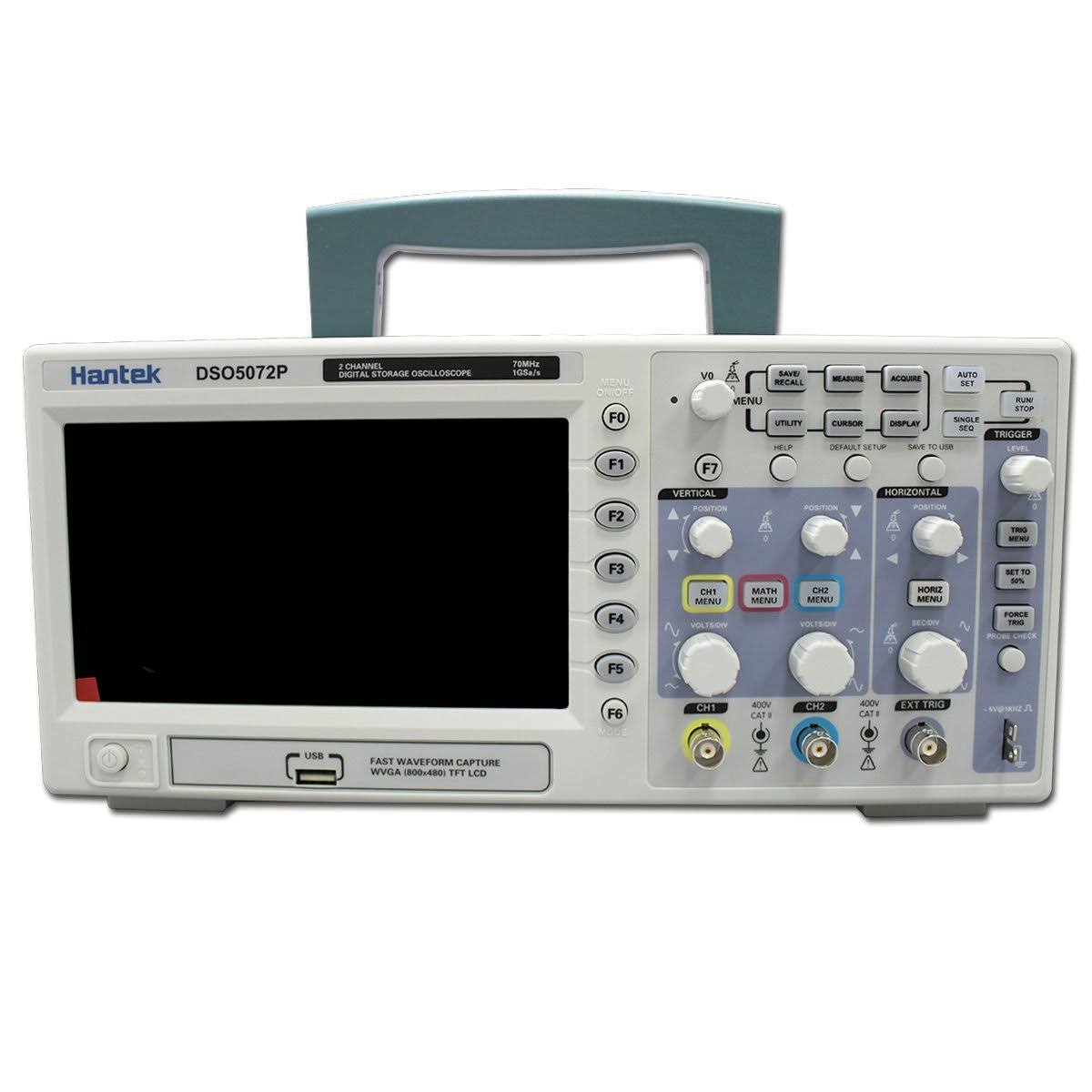 Hantek DSO5072P Digital Oscilloscope, 70MHz Bandwidth, 1GSa/s 7.0x22 Display