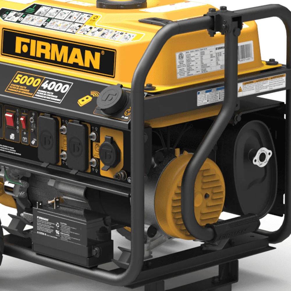 FIRMAN P04001 5000/4000 Watt Remote Start Gas cETL & CARB Certified Portable Generator