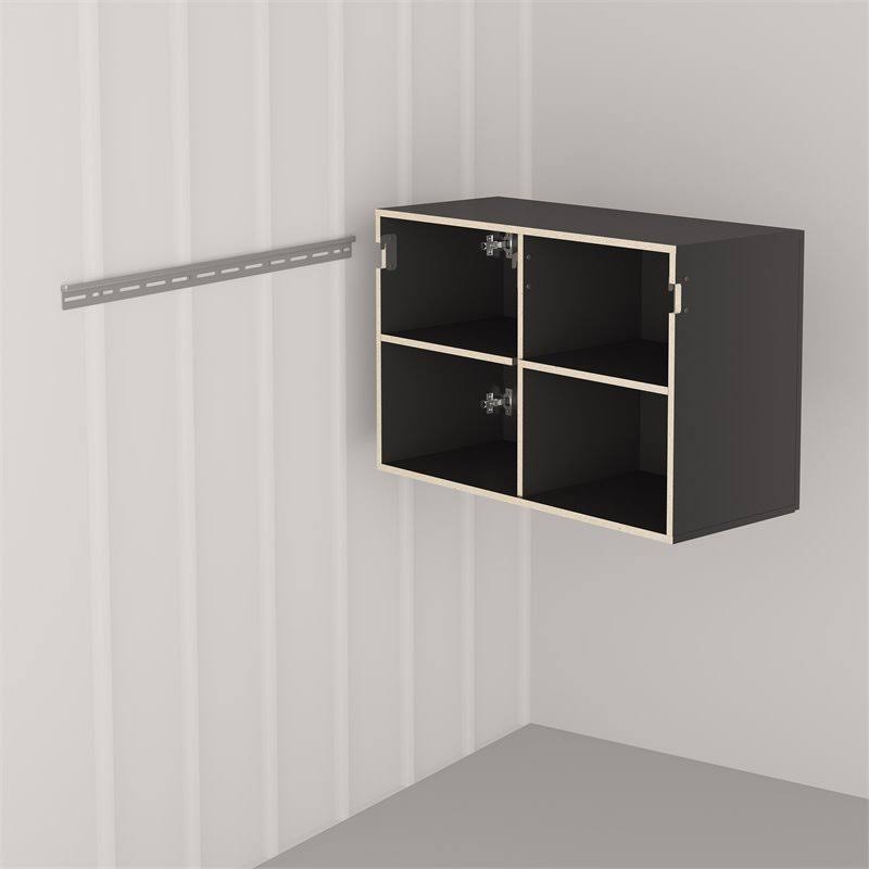 Prepac HangUps 36x22 Upper Storage Cabinet, Black