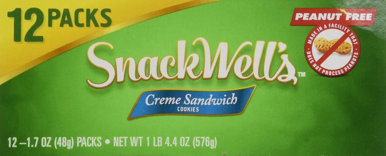 SnackWells Cookies, Sandwich, Creme - 12 pack, 1.7 oz packs