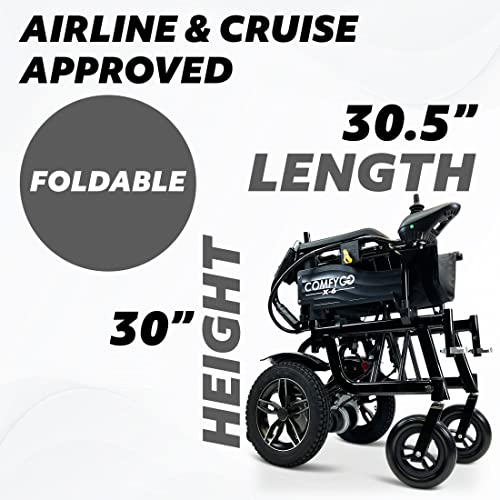 ComfyGO Wheelchairs for Adults,Electric Power Wheel Chair, Folding Durable Motorized Wheelchair,Ultra Light Wheelchair for Seniors,Foldable Durable Electric Wheelchair,Silla De Ruedas Para Adultos