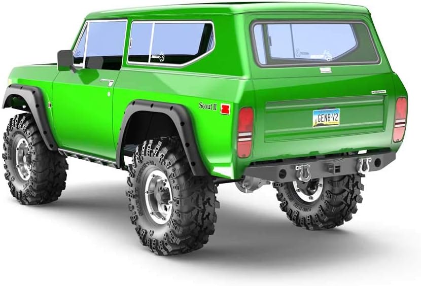 Redcat Racing RC Crawler 1/10 Scale Gen8 V2 International Scout II Off Road Rock Crawler RC Truck – 2.4Ghz Radio Controlled Waterproof Off Road Car – Great for All Terrain – Green