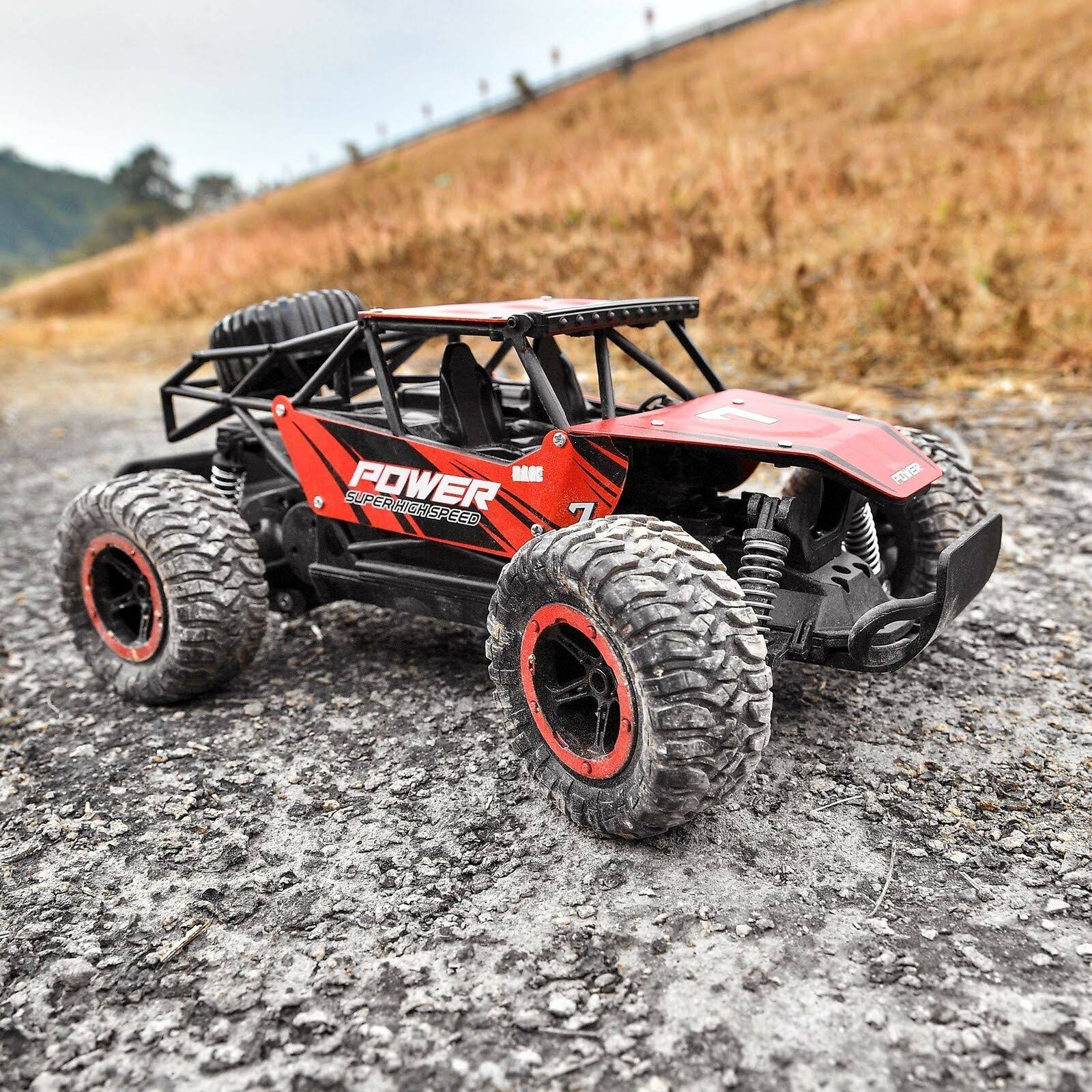 BEZGAR Remote Control Car, 1:14 Aluminium Alloy Off Road Large Size Kids High Speed Fast Racing Monster Vehicle Hobby Truck Elec