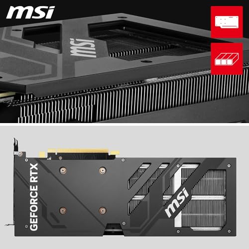 MSI GeForce RTX 4060 Ventus 2X Black 8G OC Gaming Graphics Card - 8GB GDDR6X, PCI Express Gen 4, 128-bit, 3X DP v 1.4a, HDMI 2.1a (Supports 4K & 8K HDR)