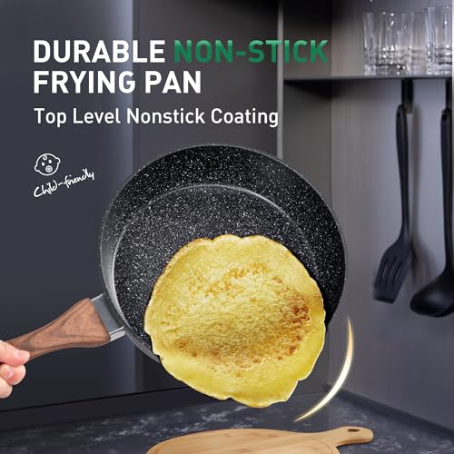 MAISON ARTS Pots and Pans Set - Kitchen Cookware Sets with Nonstick Granite Stone Coating Suitable for Induction Cooktops