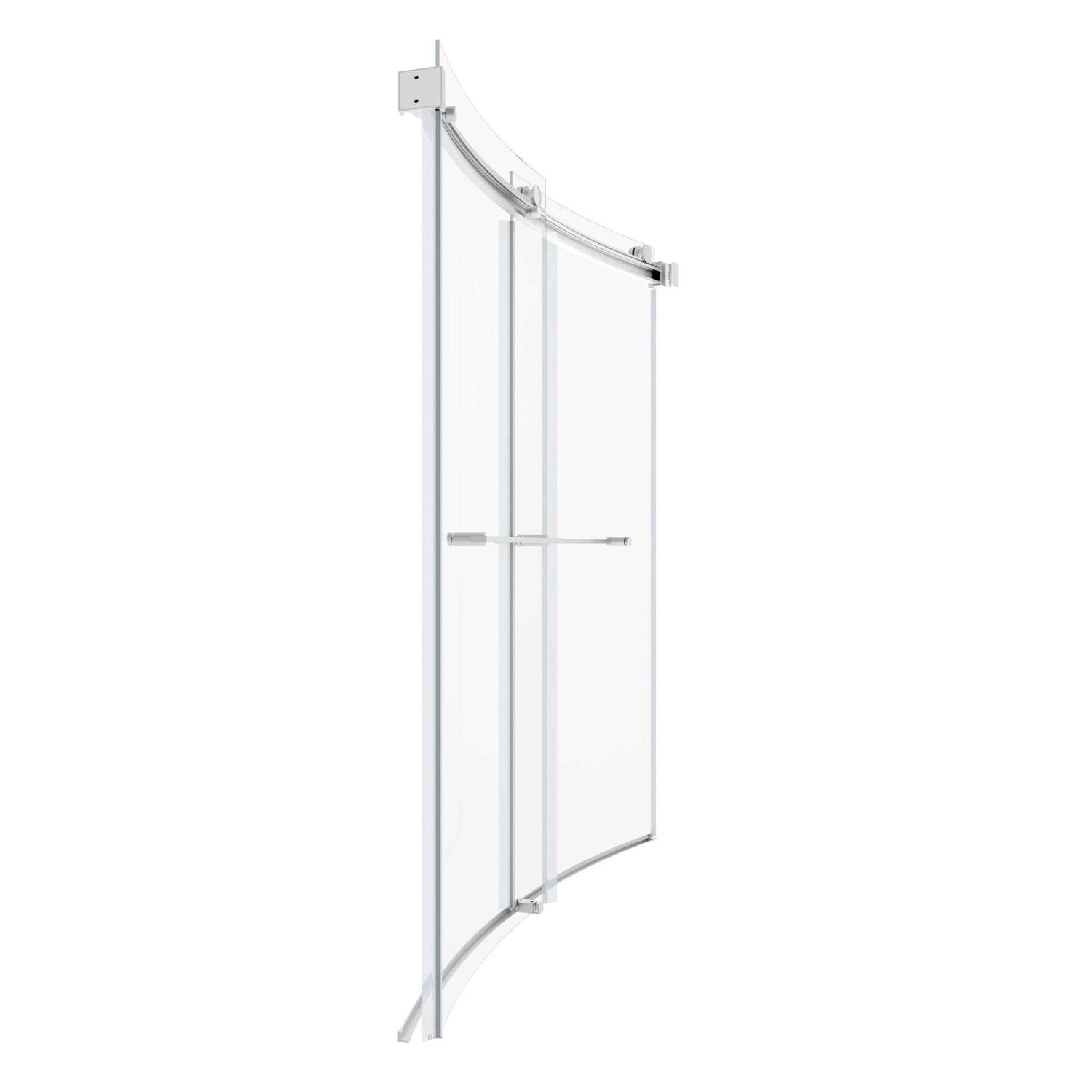 American Standard Elevate Brushed Nickel 58-in to 58-1/2-in x 59.96-in Framed Sliding Soft Close Bathtub Door AM00837400.295 - Shop Hardware Tools Online Store