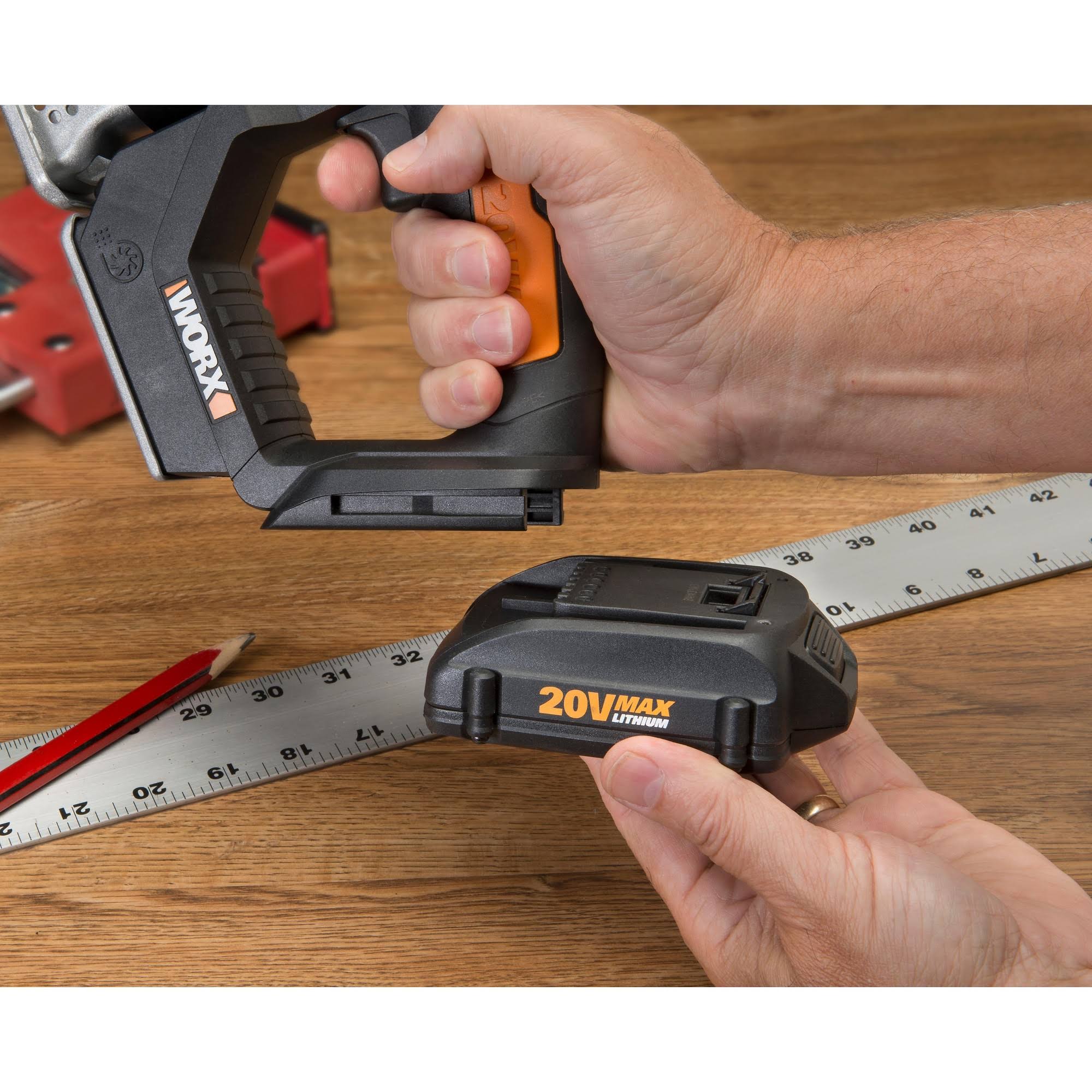 Worx WX550L.9 20V Axis 2-in-1 Reciprocating Saw and Jigsaw Tool Only