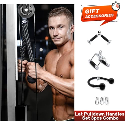 RitFit Power Cage with Optional LAT PullDown/Cable Crossover/Smith Machine System, 1000LB Squat Rack for Home & Garage Gym, with Weight Storage Rack and More Training Attachments, ASTM-Certified