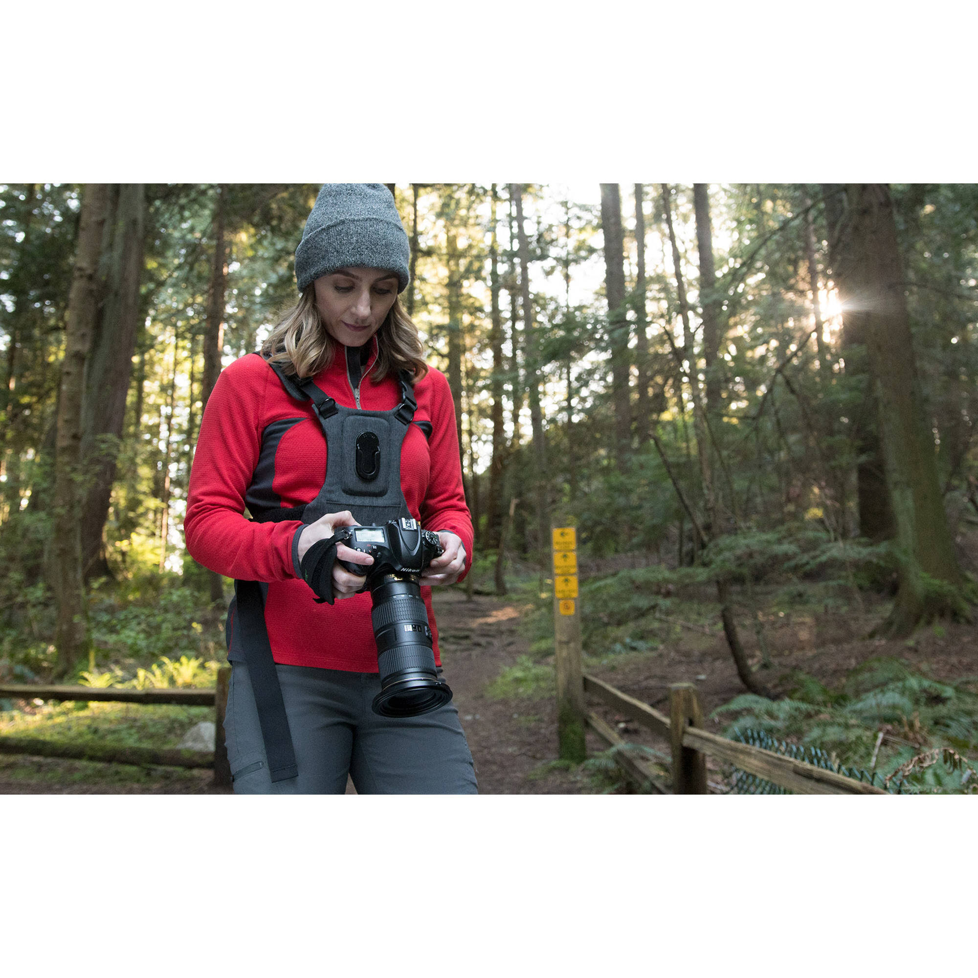 Cotton Carrier CCS G3 Camera Harness System for One Camera - Grey