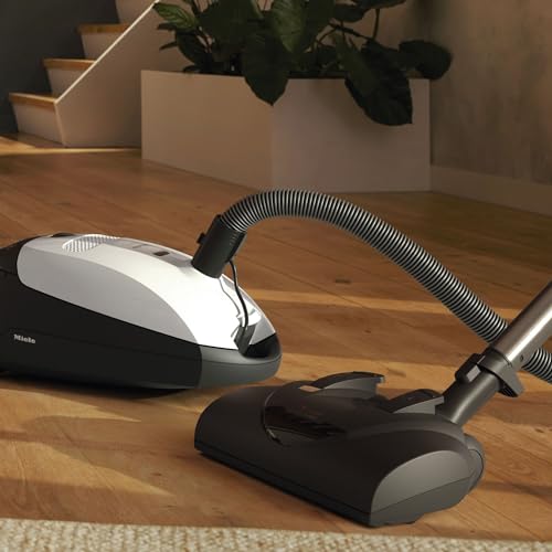 Miele Classic C1 Cat & Dog Bagged Canister Vacuum, Lotus White - Pet Hair, Portable