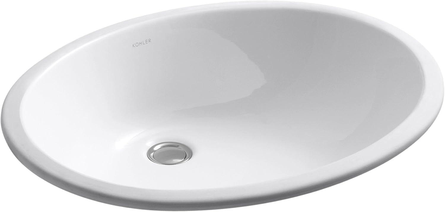 KOHLER K-2211-0 Caxton Undercounter Bathroom Sink, White