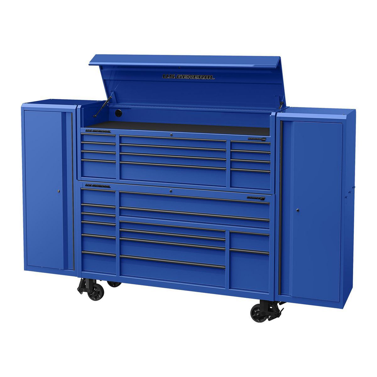 U.S. GENERAL 22 in. End Locker, Series 3, Blue