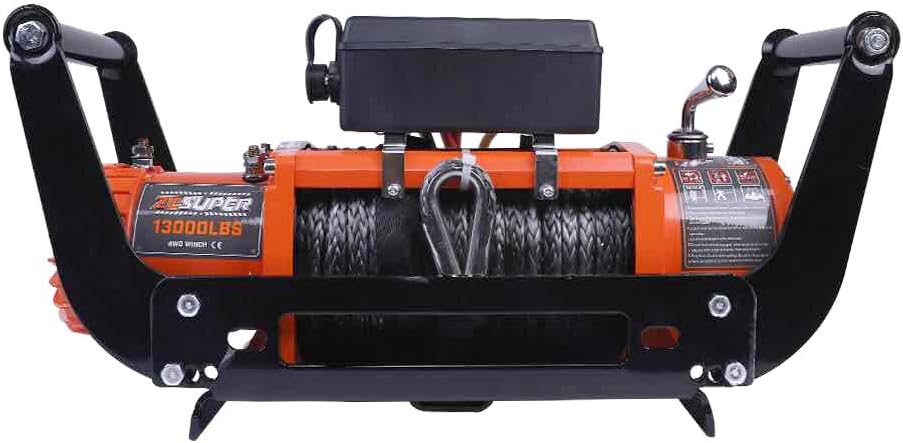 ZESUPER Winch Cradle Winch Mounting Plate, Hitch Mount Winch Plate,Winch Mount Recovery Winches for 8000 lb.-12000 lb.Winches