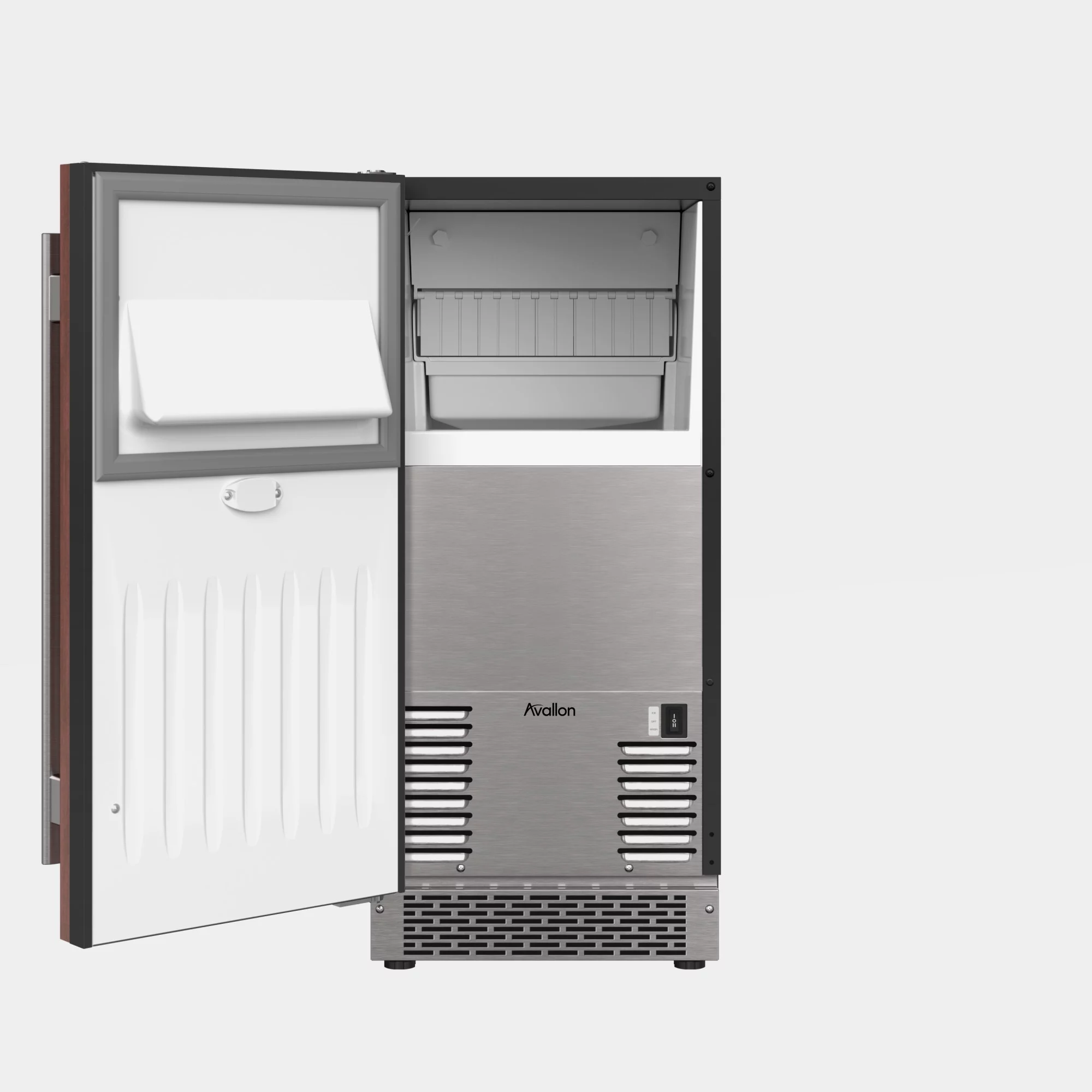 Avallon Aimg151pilh 15" Wide 26 Lbs. Capacity Built-In And Free Standing Ice Maker -