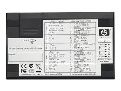 HP 12c Platinum Financial Calculator - Carbonite/Silver