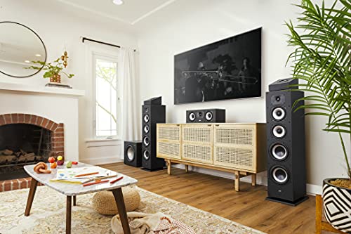 Polk Monitor XT10 Home Subwoofer, 10" Deep Bass Woofer, 100W Class D Amplification, Dolby Atmos, Auro 3D & DTS:X Compatible, Black