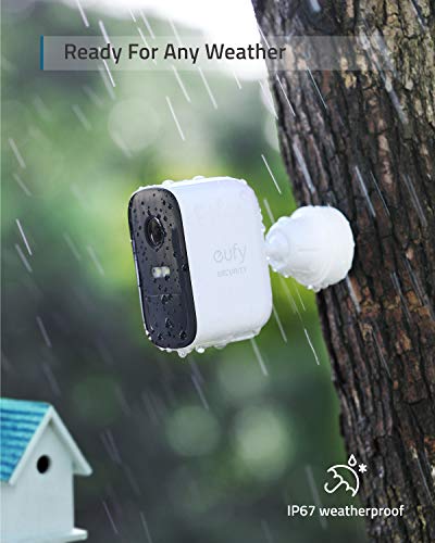 eufy Security eufyCam 2C 4-Cam Kit, Wireless Home Security System, 180-Day Battery Life, HomeKit Compatible, 1080p HD, IP67 Weatherproof, Night Vision, No Monthly Fee