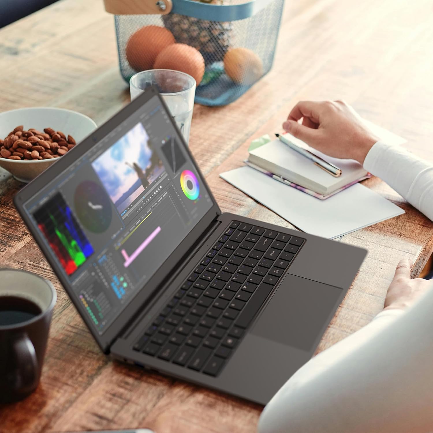 14'' Laptop 8GB DDR4 512GB SSD, Celeron N4000 Processors Laptop Computer, Windows 11 IPS FHD Display Laptop Computer,Numeric Keypad USB 3.0, Bluetooth 4.2, 2.4/5G WiFi