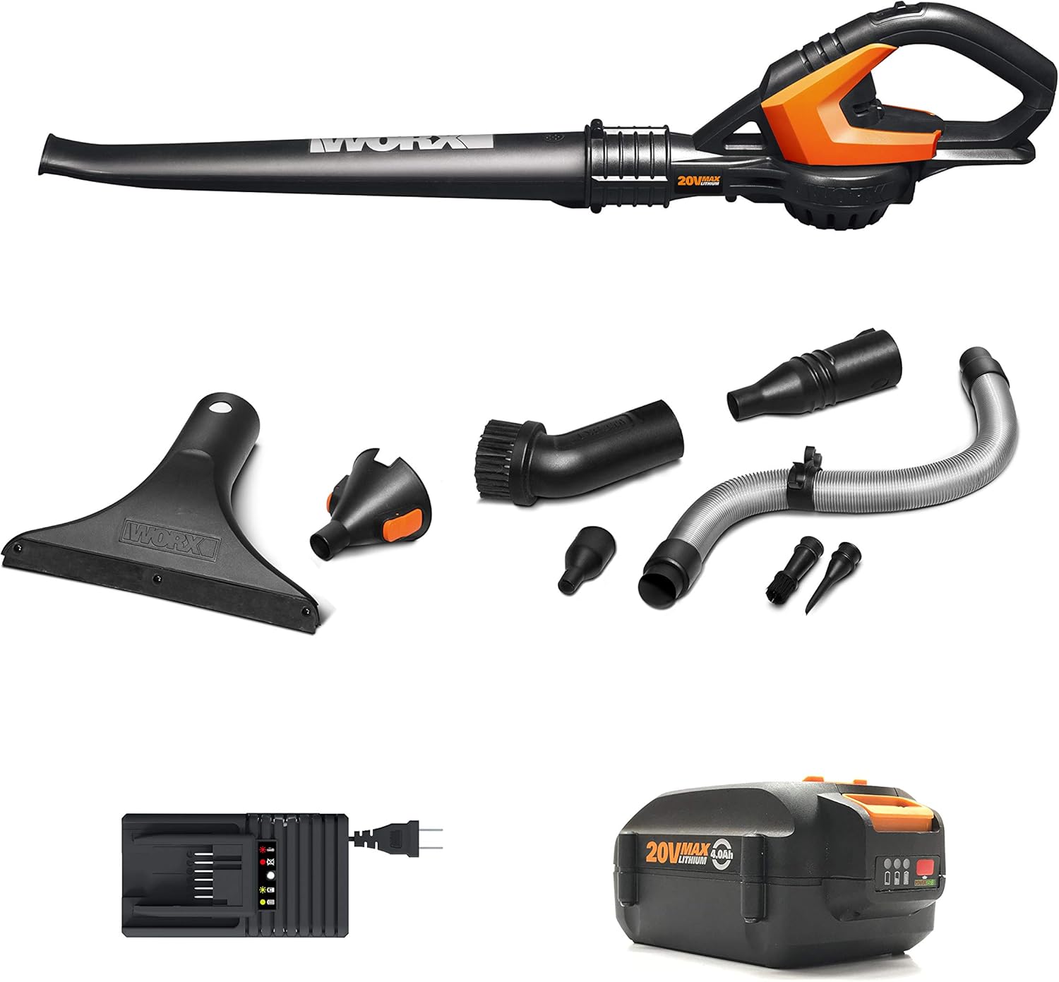 WORX WG545.1 20V Power Share AIR Cordless Leaf Blower & Sweeper