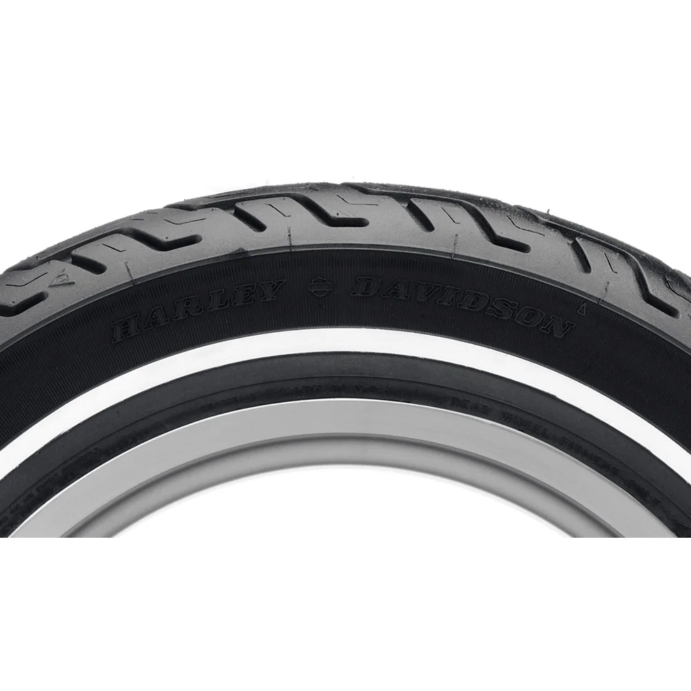 Dunlop Harley-Davidson D402 Rear Motorcycle Tire MT90B-16 (74H) Slim White Wall For Harley-Davidson® Softail Deluxe FLSTN® 1987-1989,1992-1993,1995-1998,2000,2003