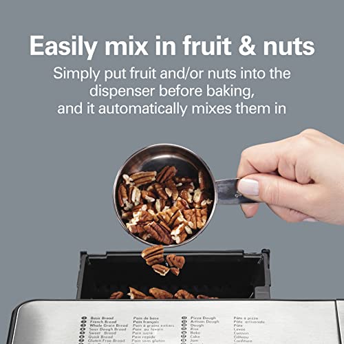 Hamilton Beach 29890 Premium Dough & Bread Maker Machine with Auto Fruit and Nut Dispenser