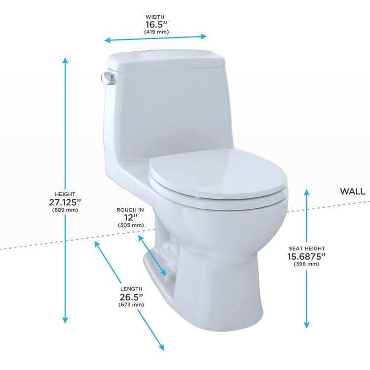 Toto Ultimate Round 1.6 GPF One-Piece Toilet MS853113# - Shop Hardware Tools Online Store