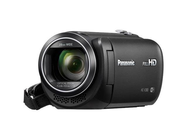 Panasonic HC-V380K Full HD Camcorder with Wi-Fi Multi Scene Twin Camera - Black with Kit