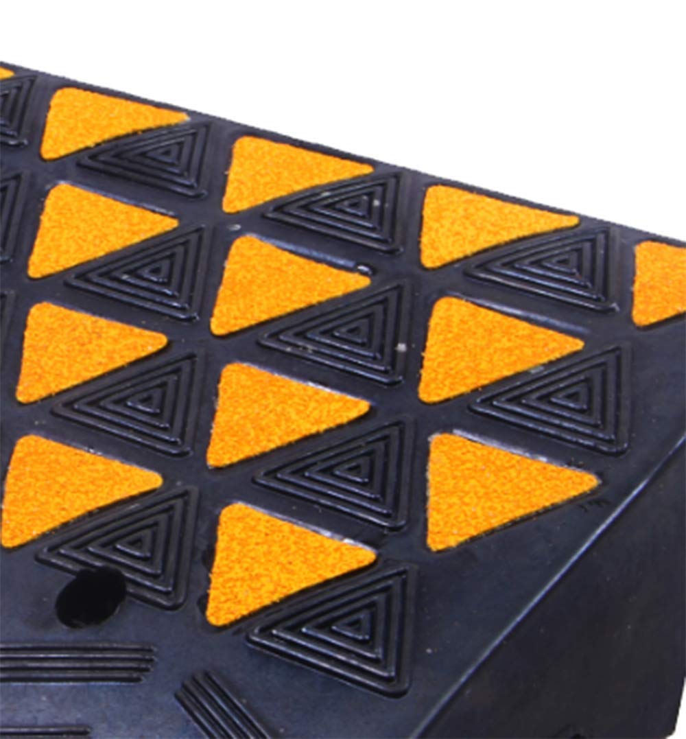 BESEA Rubber Curb Ramp 6" inch High 23.6" Wide (Heavy Duty Rubber Ramp Single Ramp), for Driveway Ramp, Car, Motorycle, Loading Dock, Truck, Pickup Truck, Wheelchair