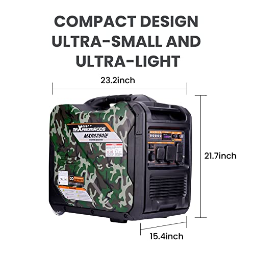 maXpeedingrods 4000 Watt Dual Fuel Inverter Generator with Bluetooth® Control Start and Display, RV Ready, Electric Start, Quiet for Outdoor Camping, Home Backup, Garden，PGMA Compliant
