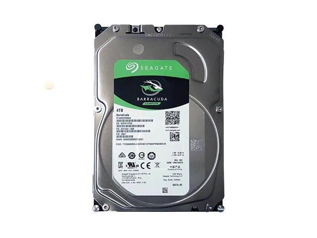Seagate Barracuda 4 TB Internal HDD - 3.5x22 - ST4000DM004 - SATA 6Gb/s - 5,400 rpm