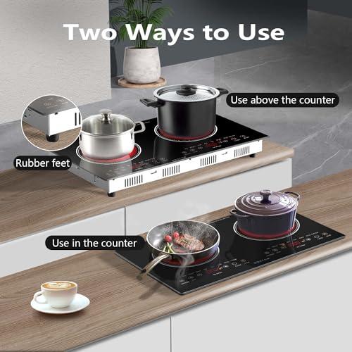 Electric Cooktop, Glass Cooktop, 2 Burners