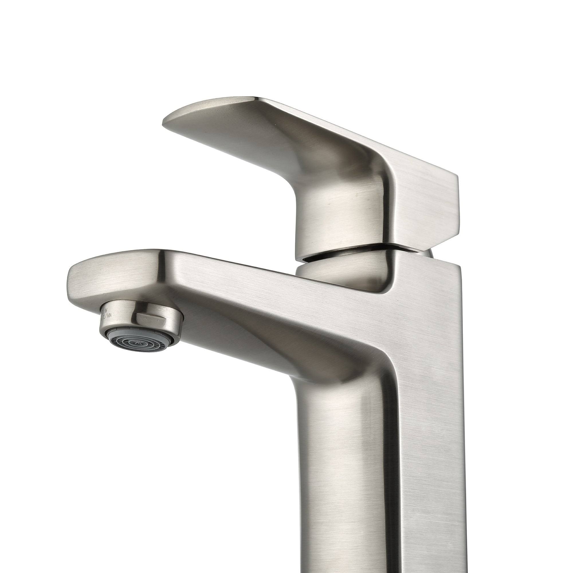 Kraus Virtus Single Hole Bathroom Faucet - Brushed Nickel KEF-15501BN
