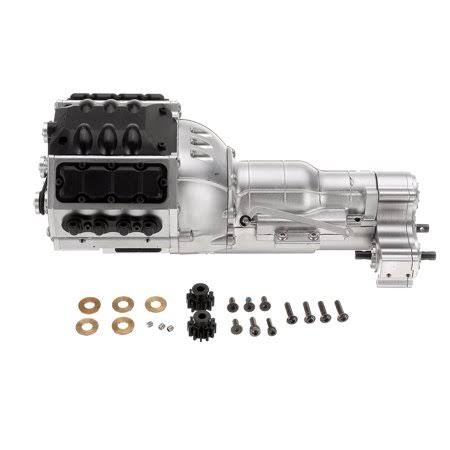 RBR/C 1:10 Double Motor Three Speed Transmission for RC Car Parts Crawler Unassembled Kit Scx10, Size: Large