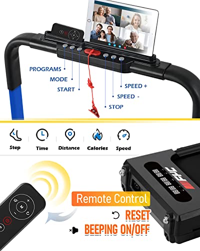 FYC Under Desk Treadmill - Walking Pad 2 in 1 Folding Treadmill Desk Workstation for Home 300LBS Weight Capacity 3.5HP, Free Installation Foldable Compact Electric Running Machine for Office