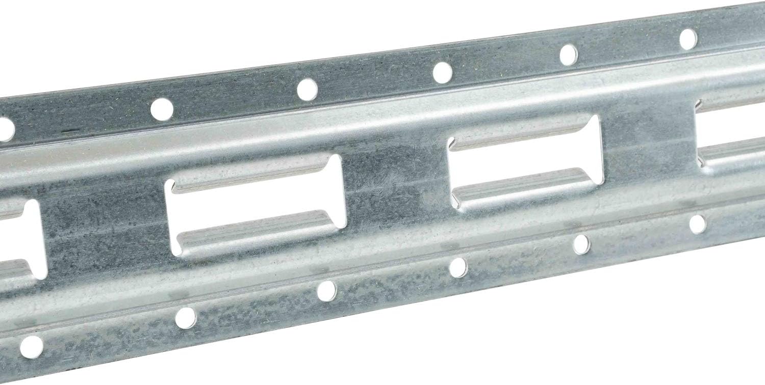 Mytee Products (4 Pack 5' Vertical E-Track Tie-Down Rail - Made in USA | High Strength Galvanized Steel, Bolt-On Tie Down Rail for Cargo on Pickups, Trucks, Trailers, Vans