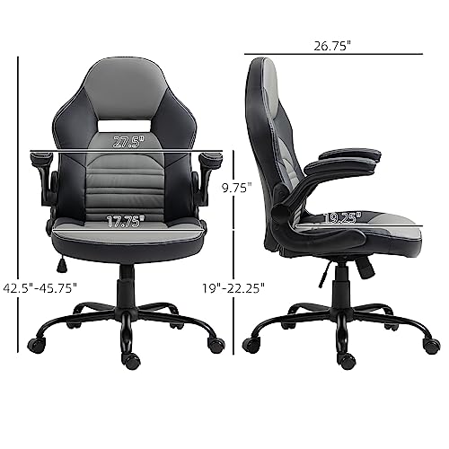 Vinsetto Big and Tall Executive Office Chair with Wide Seat, Computer Desk Chair with High Back Diamond Stitching, Adjustable Height & Swivel Wheels, Black