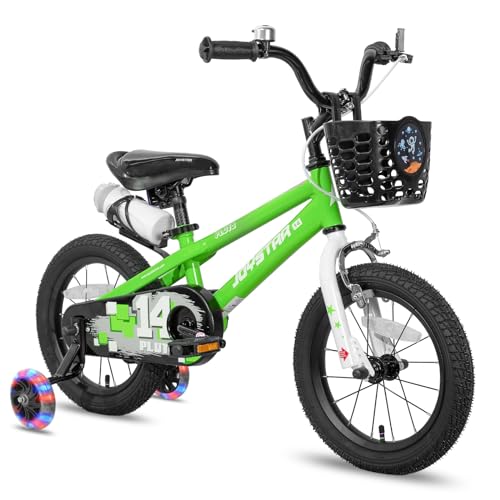 JOYSTAR Pluto Kids Bike 12 14 16 18 20 Inch Children's Bicycle for Boys Girls Age 3-12 Years, Kids' Bicycles with Light Up Training Wheels, Multiple Colors
