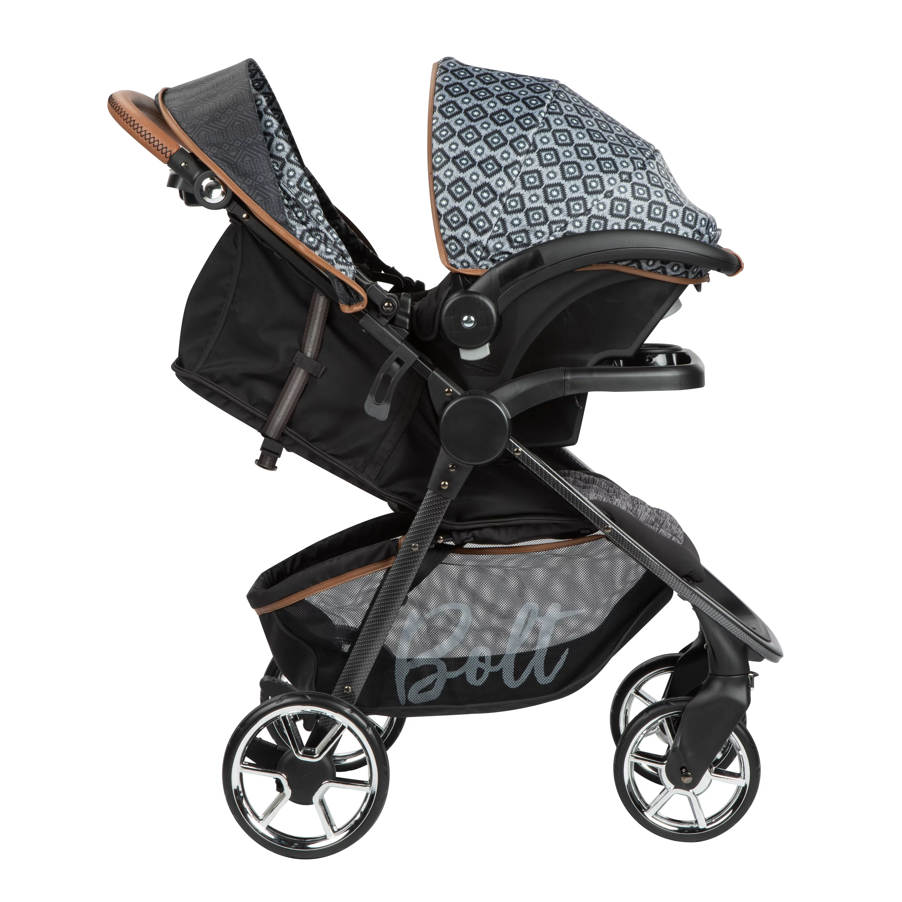 Monbebe Bolt Travel System Stroller and Infant Car Seat, Urban Boho