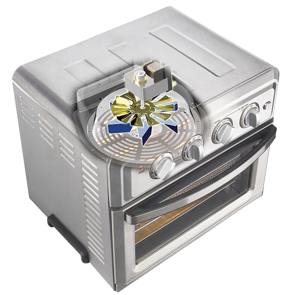 Restored Cuisinart TOA-60 Convection Toaster Oven Air Fryer with Light, Silver with Extreme Kitchen Bundle (Refurbished)