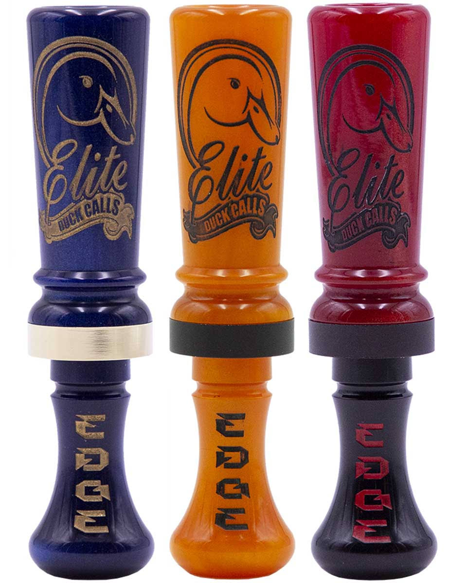 Elite Duck Calls Elite Edge Duck Call - Flat Black - Double Reed