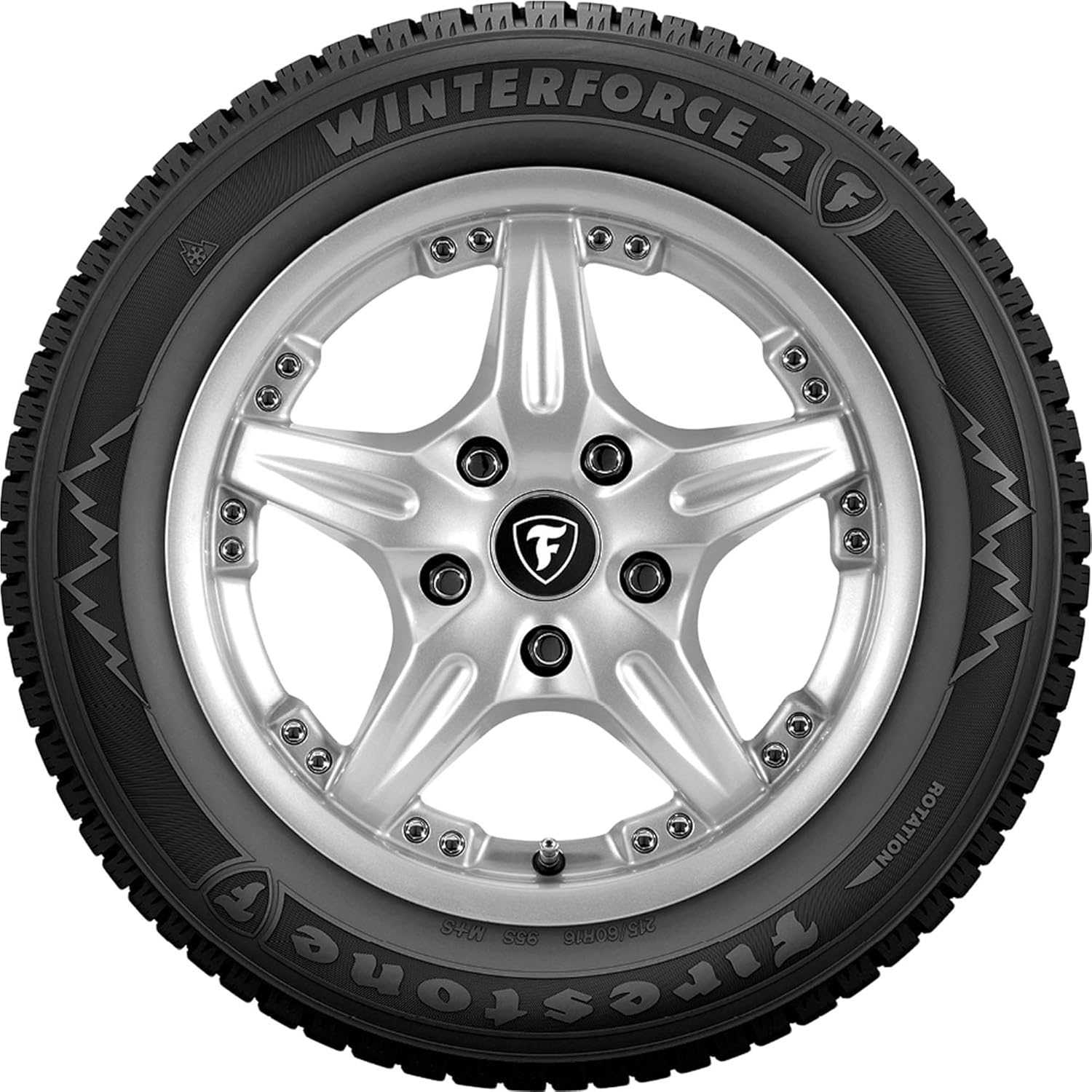 Firestone Winterforce 2 Winter/Snow Passenger Tire 225/60R16 98 S