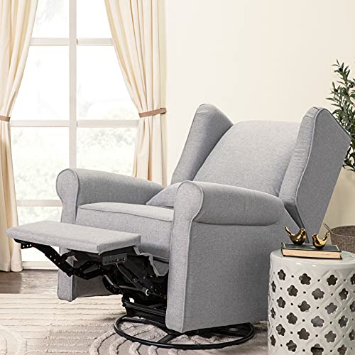 DaVinci Hayden Recliner and Swivel Glider in Shadow Grey, Greenguard Gold & CertiPUR-US Certified