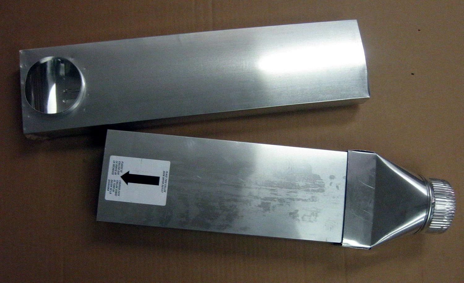 UD48S 4" Aluminun Venting Duct 90 Inlet Straight Outlet Dryer Vent Space Saver