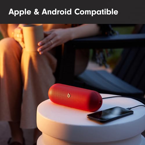 Beats Pill - Portable Bluetooth Speaker- Up to 24H Battery Life, Water Resistant, Bluetooth, Apple & Android Compatible, Seriously Loud Sound for Home, Outdoor and Travel- Champagne Gold