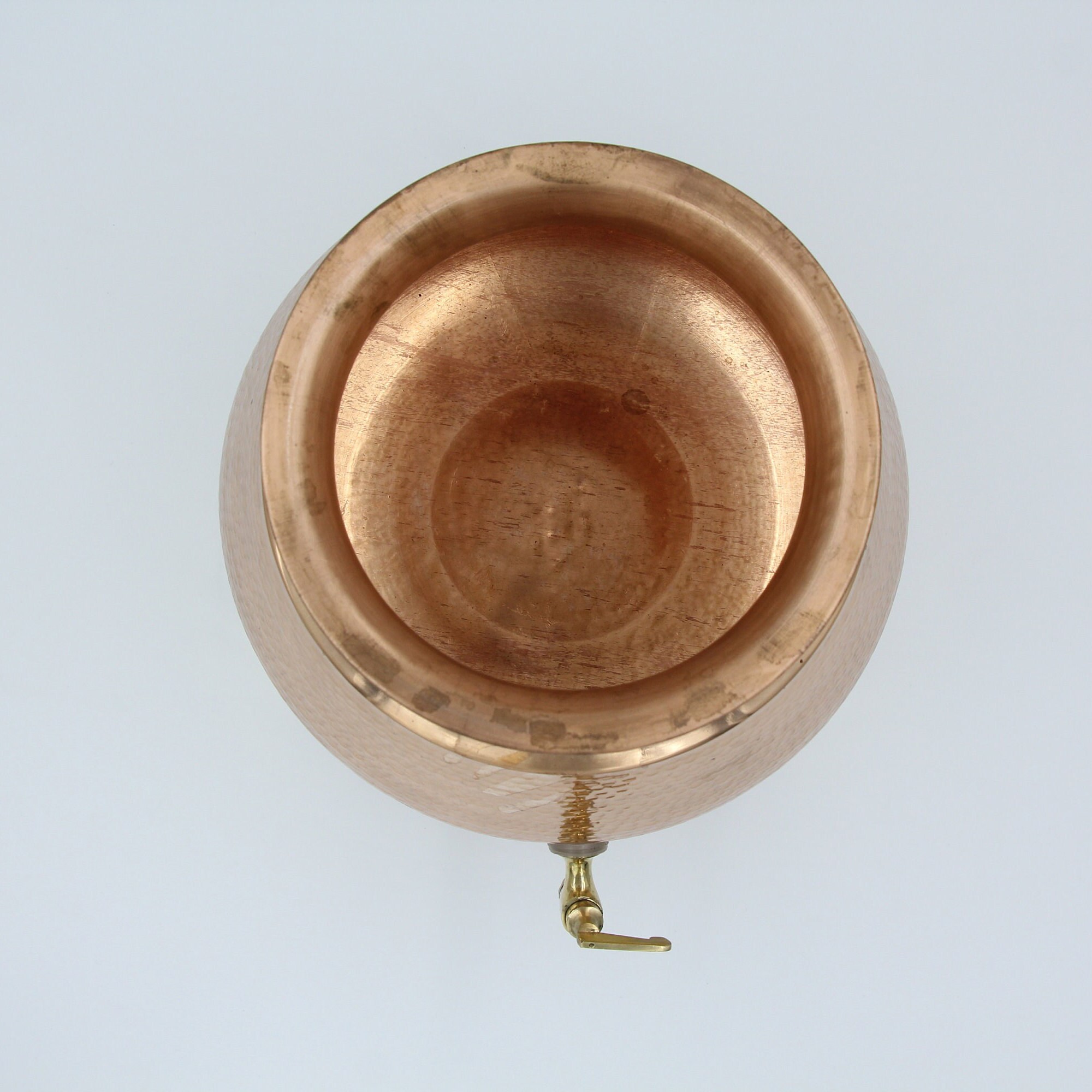 Proudlyindia Water Tap Dispenser, Copper Dispenser, Water Dispenser, Copper Pot, Copper Water Vessel, Water Container, Vintage Water Cooler