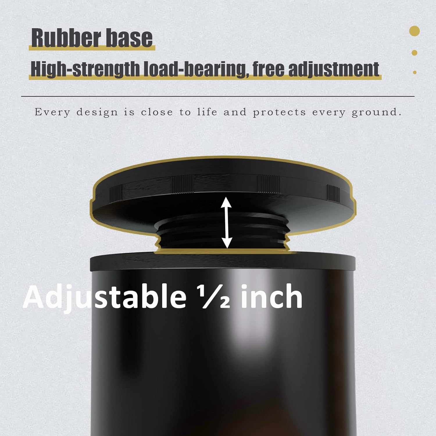 28 Inch Adjustable Table Legs, Black Legs for Desk, Sturdy Pipe Table Legs for Dining Table, Computer Table, ( Set of 4 )